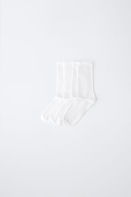 PACK CUATROS CALCETINES MEDIOS / Blanco - Zara фото 2