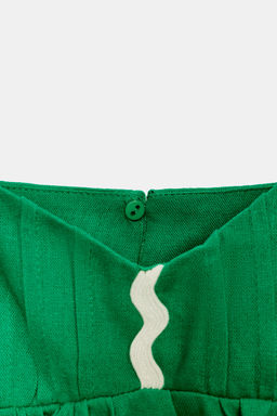 TOP TIRANTES CON LINO / Verde