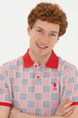 Мужская розовая футболка - U.s. polo assn фото 2