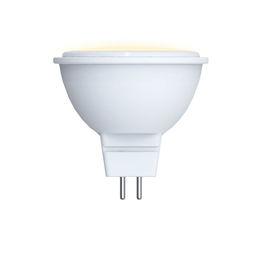 LED-MR16-5W/3000K/GU5.3/FR/SLS Лампа светодиодная. Форма JCDR, матовая. Теплый белый свет (3000K). ТМ Volpe