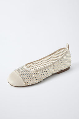 GLITTER BALLERINA SHOES WITH TOECAP - Zara фото 3