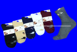 Цена за 10 пар. Ecosocks носки женские ангора НОРКА ШЕРСТЬ "с ушками" арт. 6630
