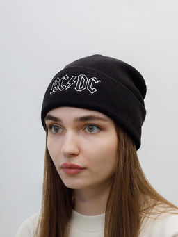 Шапка AMERICAN NEEDLE арт. 21019A-ACDC ACDC Cuffed Knit (черный)  фото 4