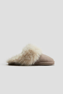 Zapatillas de casa con forro efecto pelo