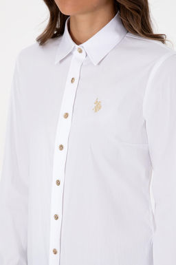 Kad_n Beyaz Uzun Kollu Basic G_mlek - U.s. polo assn фото 7