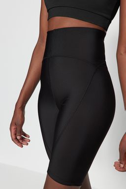 TRENDYOLMILLA Siyah Toparlay?c? Orme Spor Biker/Bisikletci/K?sa Tayt THMSS23TY00021 фото 11