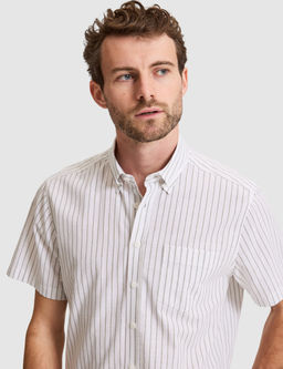 Haki Regular Fit _izgili K_sa Kollu G_mlek