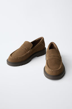 MOCAS?N ANTIFAZ PIEL / Marr?n - Zara фото 4