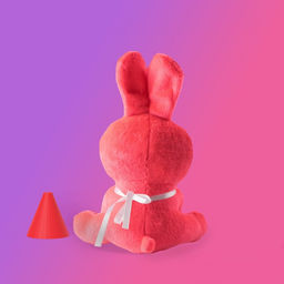 Игрушка мягкая Зайка, розовый - Milo toys фото 5