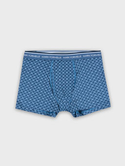 Цена за 2 штуки! Трусы боксеры мужские синие с узором - Mark formelle фото 7