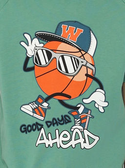 CSKB 63739-37-391 Футболка для мальчика,зеленый