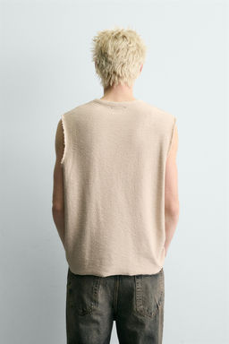 CONTRAST PRINT KNIT T-SHIRT - Zara фото 11