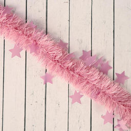 Цена за 10 шт. Мишура Искорка звёздочки, d-6 см, 200 см, микс - Зимнее волшебство фото 3