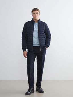 Slim Fit Dik Yaka Erkek Mont