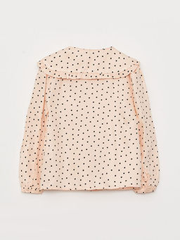 Bebe Yaka Desenli Uzun Kollu K?z ?ocuk G?mlek - Waikiki фото 2