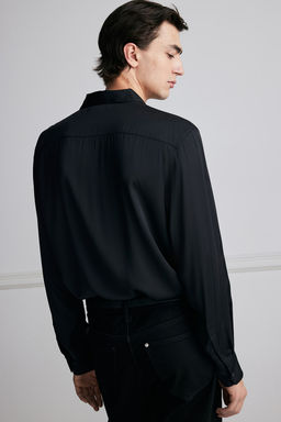 Camisa de saten Regular Fit - H&m фото 3