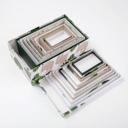 Набор коробок 10 в 1, упаковка подарочная, GREEN, 12?7?4 - 32.5?20?12.5 см