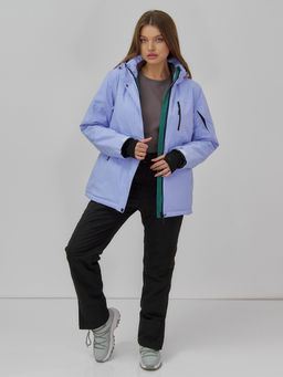 Горнолыжная куртка женская зимняя фиолетового цвета 7015_1F - Chunmai фото 6