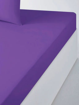 Простыня из сатина гладкокрашеного - Фиолетовый 150х215