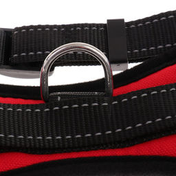 Шлейка К7 мягкая светоотражающая, размер S, ОГ 44-55 см, вес 5-9 кг, красная - Пижон фото 5