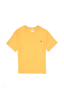 Erkek _ocuk Turuncu Bisiklet Yaka Ti__rt