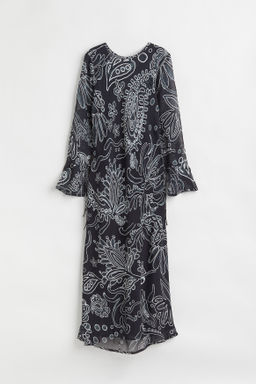 Vestido estampado de gasa