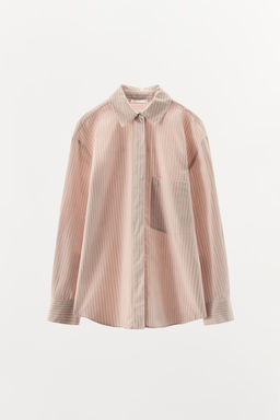 STRIPED COTTON SHIRT - Zara фото 4