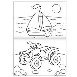 Цена за 4 шт. Раскраска Транспорт, 16 стр., формат А4 - Буква-ленд фото 3