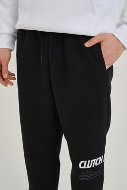 Брюки трикотажные Черный/Белый CLUTCH PLAYER Knit Track Pants - Anta фото 4