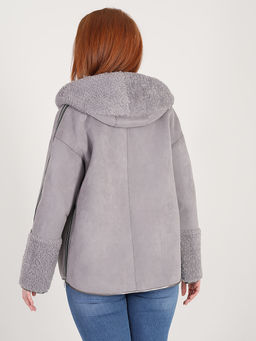 Куртка серая женская больших размеров - Almond фото 4