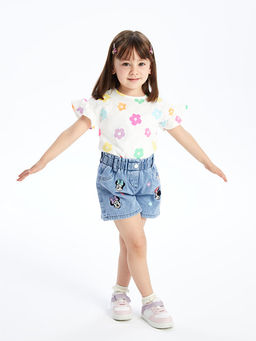 Beli Lastikli Minnie Mouse Nak??l? K?z Bebek Jean ?ort - Waikiki фото 2