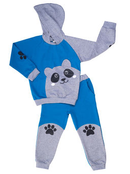 Костюм детский темная бирюзамеланж панда