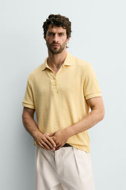 POLO REGULAR FIT JACQUARD RAYAS / Marino - Zara фото 2
