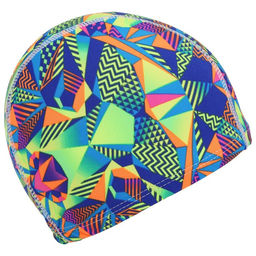 Шапочка для плавания взрослая ONLYTOP, тканевая, обхват 48 см, МИКС