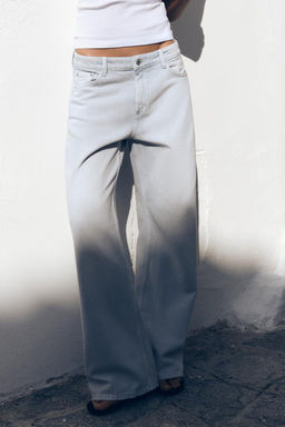 MID-RISE WIDE-LEG TRF JEANS - Zara фото 2