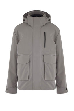 Gri Fitted K?sl?k Kal?n Parka Erkek Mont TMNAW26MO00007 - Trendyolmilla фото 5
