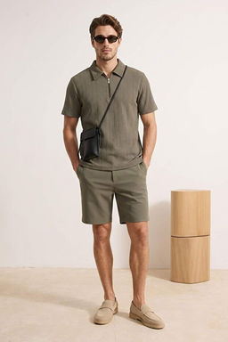 Haki Regular Polo Yaka D_z Polo Yaka T-shirt TMNSS26PO00019 - Trendyolmilla фото 2