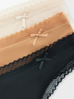 Трусы стринги женские в наборе, 3 шт - Mark formelle фото 10