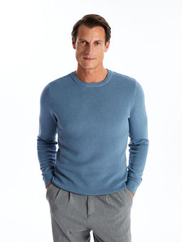 Bisiklet Yaka Erkek Triko Kazak