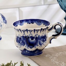 Чайная гжель Шатер, бело-синий,керамика, - Simaland фото 3