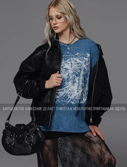 Футболка с принтом из премиальной хлопковой кулирки - Sahar art lab фото 13