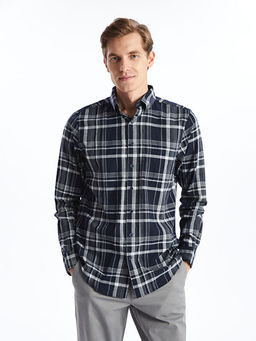 Regular Fit Uzun Kollu Ekose Erkek G?mlek