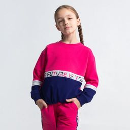 CRB wear/CWJG 62901-46-292 Джемпер для девочки, фуксия/Ex.Cherubino