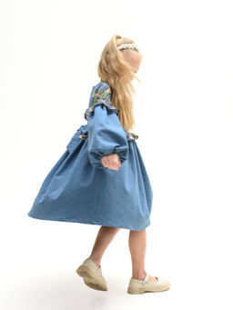 ДЛ26-6 платье для девочки ПТИЧКА