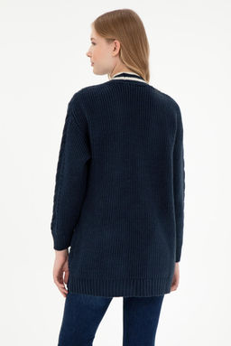 Женский темно-синий трикотажный кардиган Неожиданная скидка в корзине - U.s. polo assn фото 5