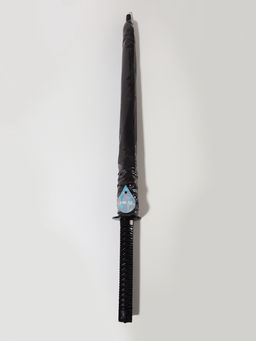 Зонт - трость полуавтоматический «Катана», эпонж, 16 спиц, R=51/60 см, d=102 см, чёрный