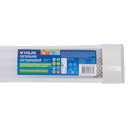 ULO-Q155 AL120-36W/6500K WHITE Светильник светодиодный накладной. Дневной свет (6500K). Рассеиватель призма. Корпус белый. ТМ Volpe