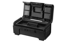 Ящик для инструментов 39*22*16 см "Гуру" с пружин. замком, черный/оранжевый (BR3940ЧРОР)