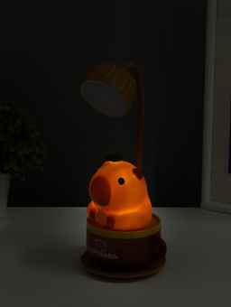 Ночник "Капибара в чашке" 8хLED 3Вт 5V USB АКБ 2 режима 9,5х9,5х28,5 см