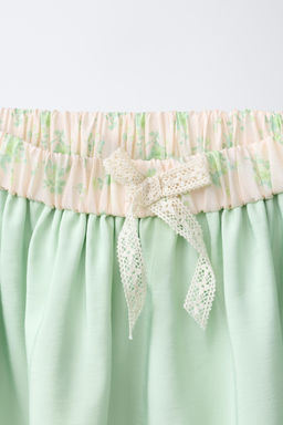 FALDA TAFETA DETALLE CINTURA / Lima claro - Zara фото 3